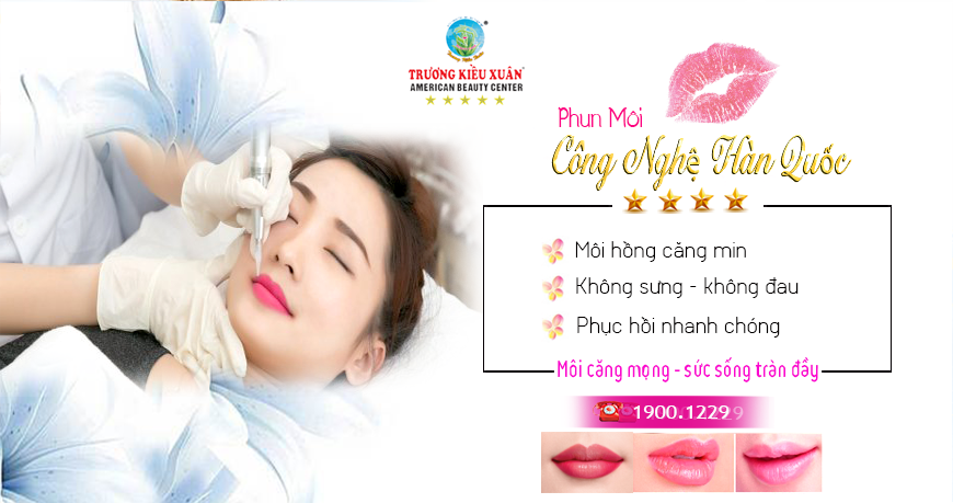 phun môi tự nhiên 